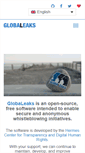 Mobile Screenshot of globaleaks.org